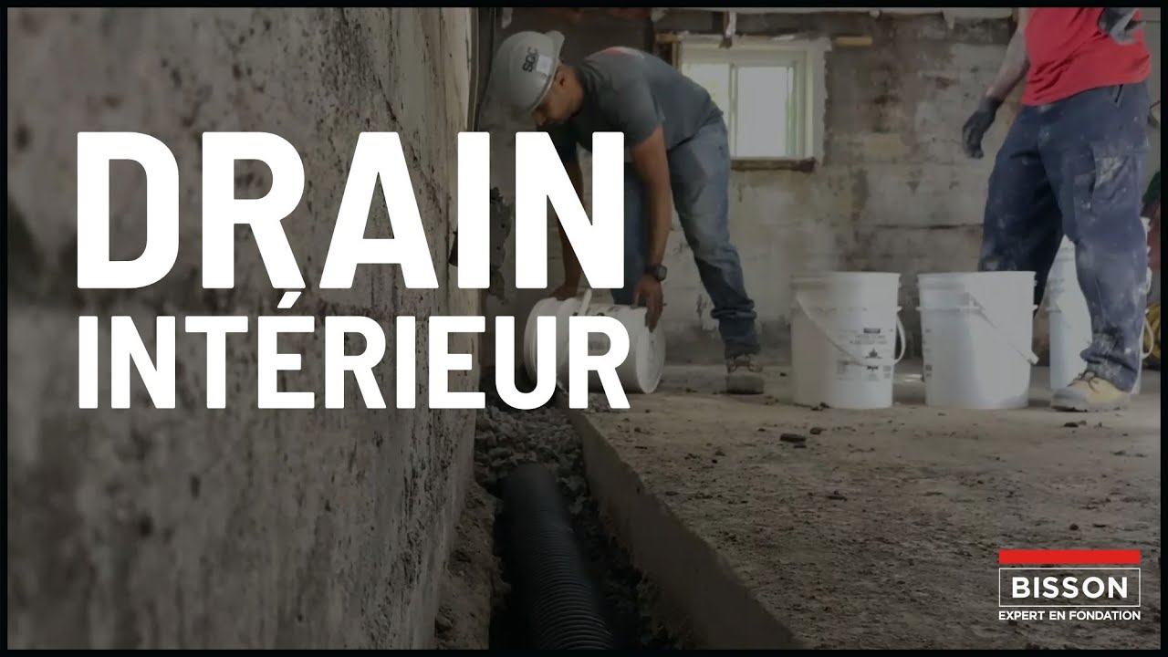 Installation drain français intérieur | Bisson Expert