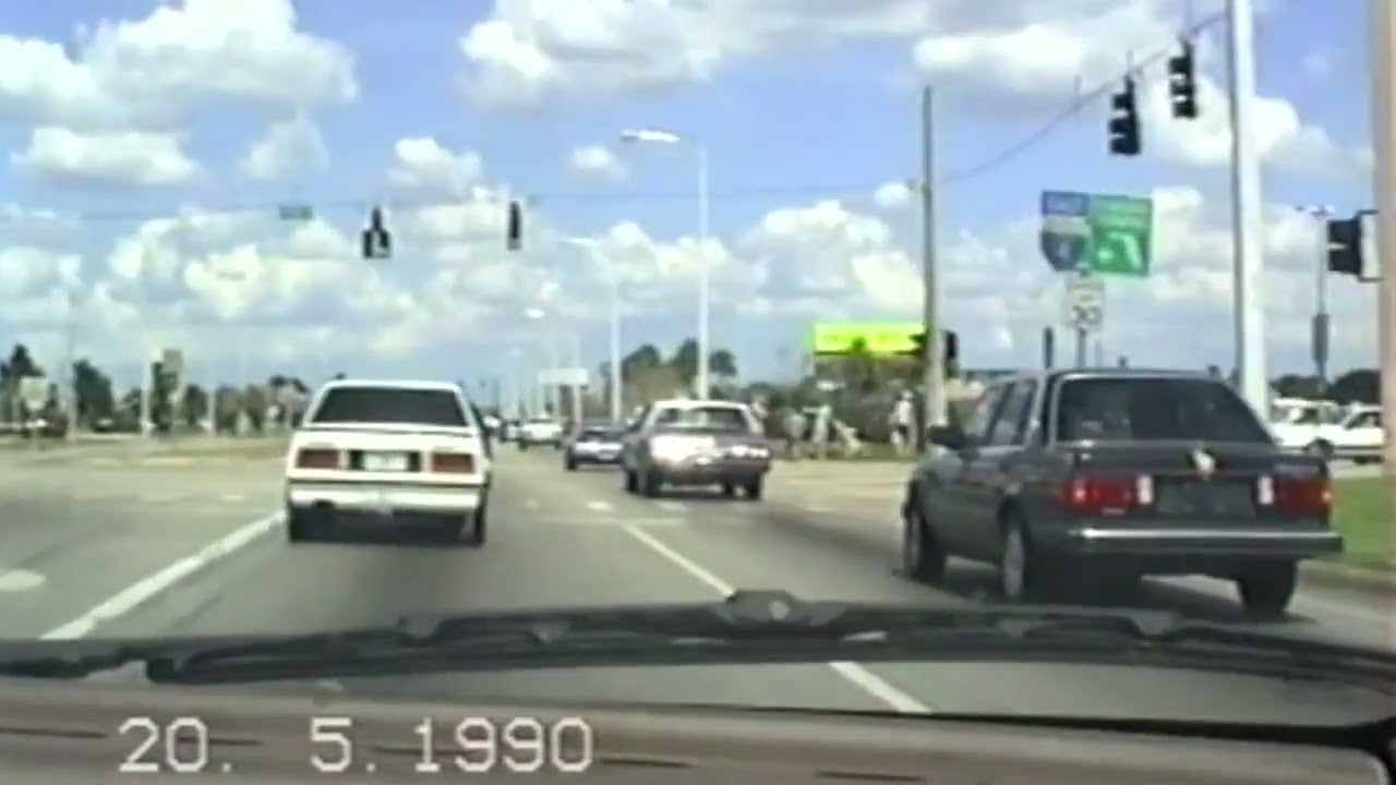 Driving International Drive I-Drive Sand Lake to Kirkman So Many Old Signs - Orlando, FL 05-20-1990