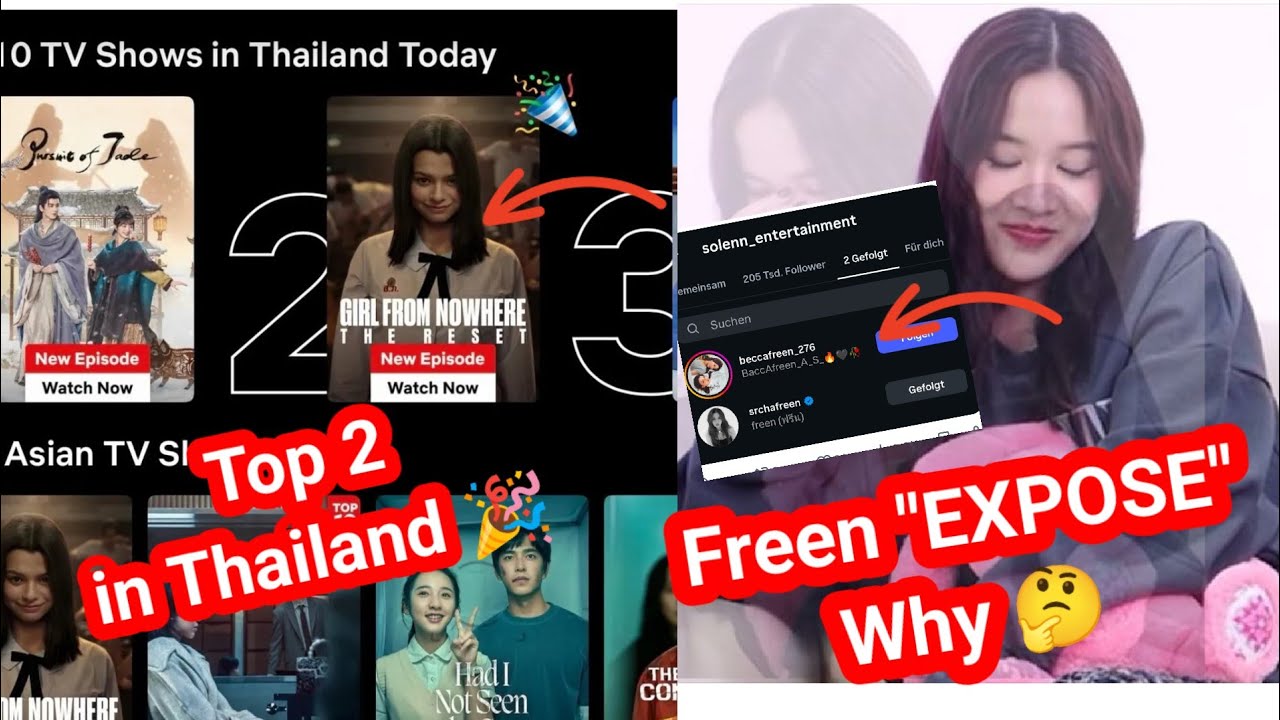 Top 2 in Thailand 🎉 freen expose why 🤔
