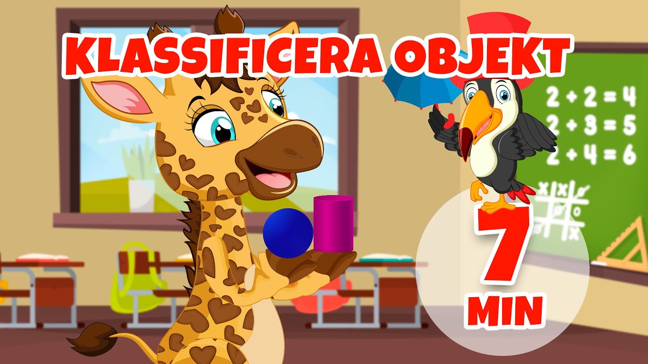 Klassificering av objekt - 7 min Giramille | Barnvisor och sånger för barn