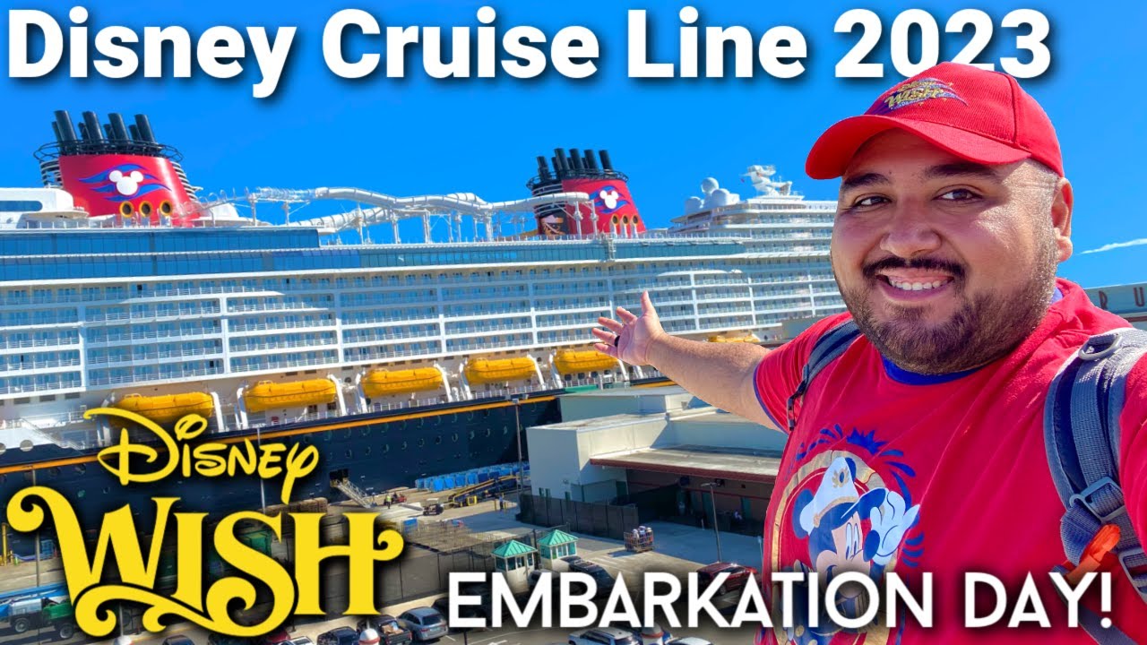 Disney Cruise Line 2023 EMBARKATION DAY! Disney Wish Cruise Vlog 1! Disney Cruise Vlog 2023
