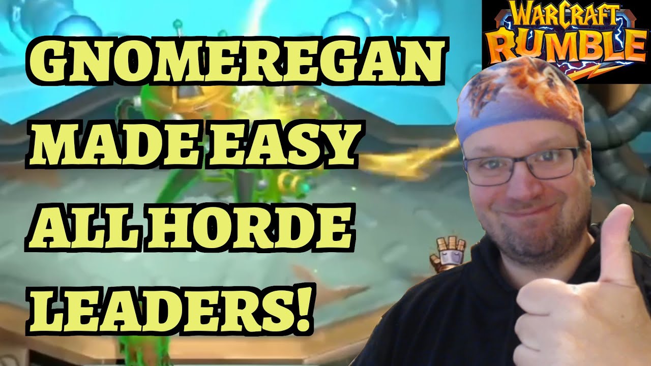 Gnomeregan Dungeon Guide - Horde - Sylvanas Doomhammer Grommash Sneed Cairne - Warcraft Rumble