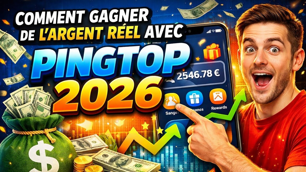 Gagner du l'argent r&eacute;el avec pingtop 