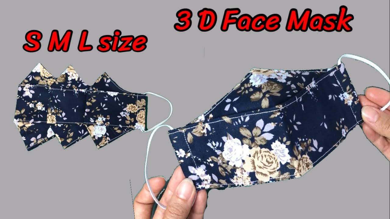 No Fog on Glass 🔥🔥S M L size 3D Face mask | Breathable Face Mask.