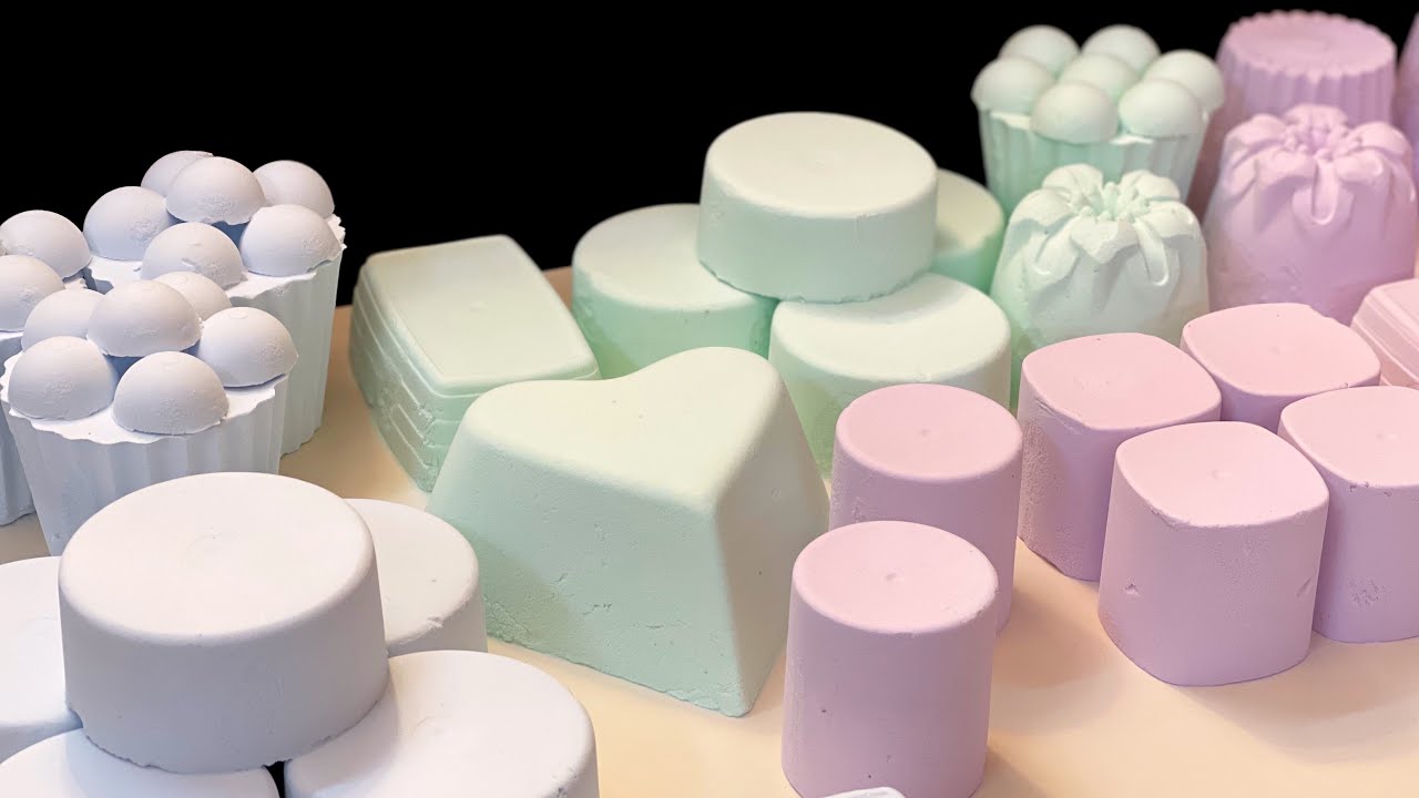 Asmr Baking soda crunchy 3 colours #explore