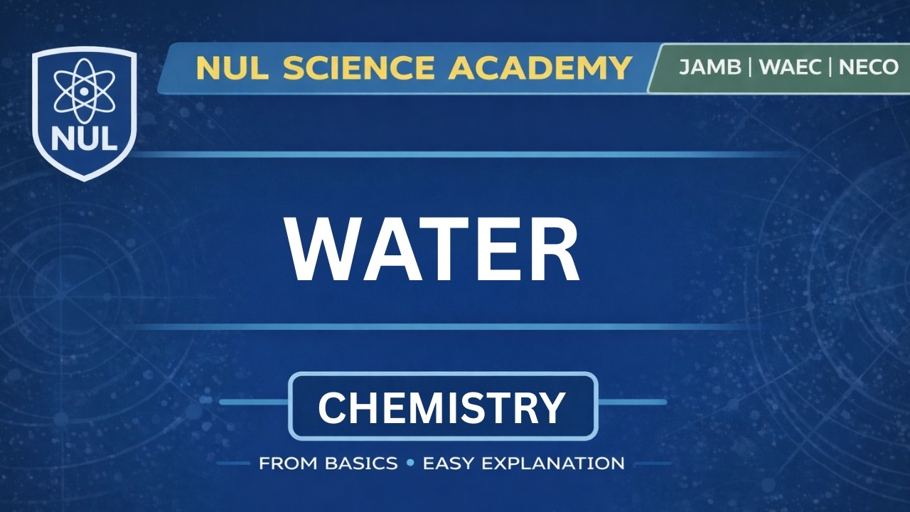 WATER in Chemistry – JAMB Complete Guide (Properties, Hardness & Treatment)