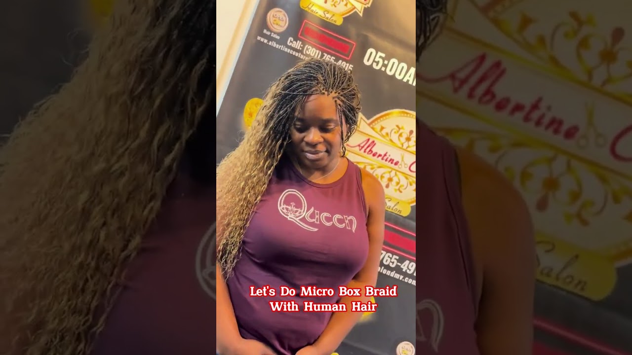Human Hair Micro Box Braids