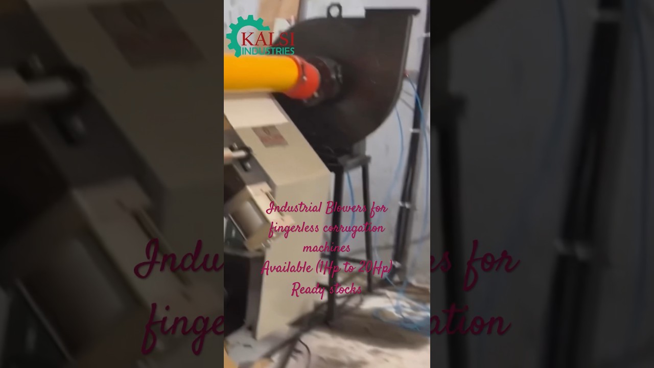 Industrial blowers for fingerless corrugation machines Kalsi industries #blowerfan #india #blowers