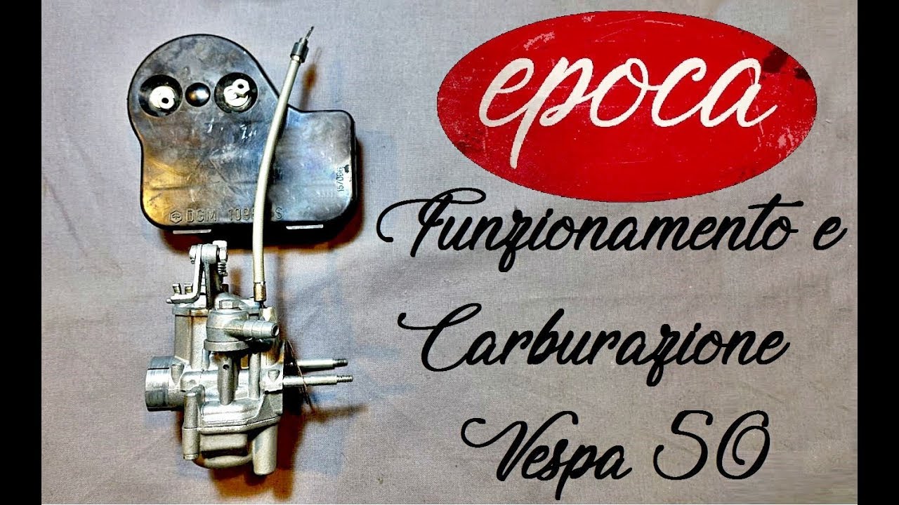 Tutorial Carburazione e funzionamento carburatore SHB 16-10 vespa 50 e special