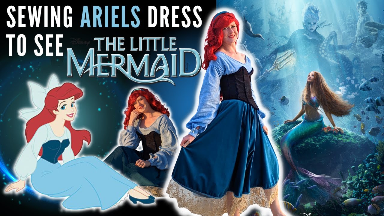Making Ariel's Dress to see THE LITTLE MERMAID Live Action - Sewing Ariel's Kiss The Girl Dress