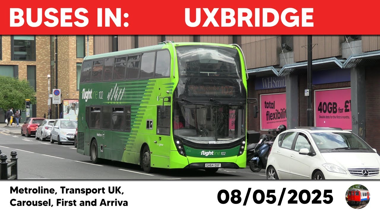 London buses in Uxbridge 08/05/2025