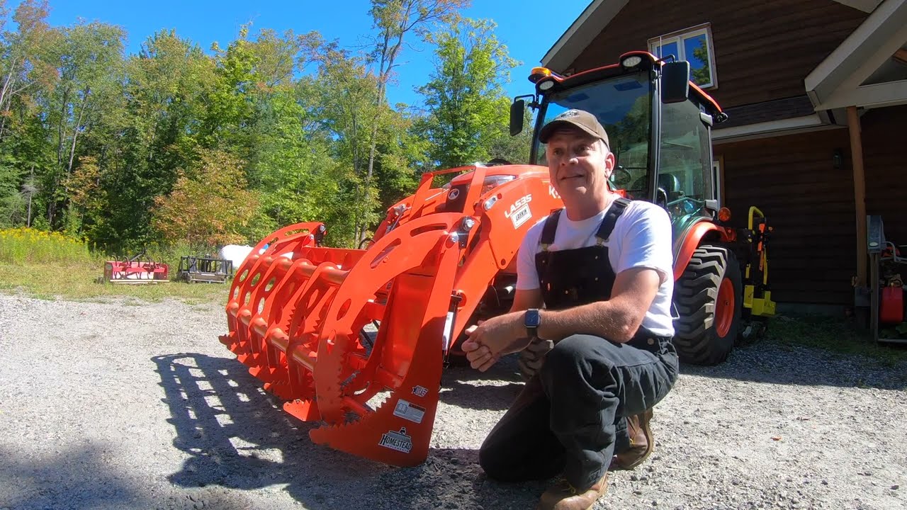 608 All Grapple. Nothing But GRAPPLE. Homestead Implements Pinnacle Root Grapple. Kubota LX2610   4K