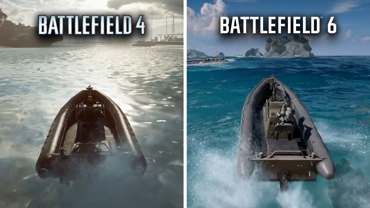 BATTLEFIELD 4 vs BATTLEFIELD 6 Naval Comparison