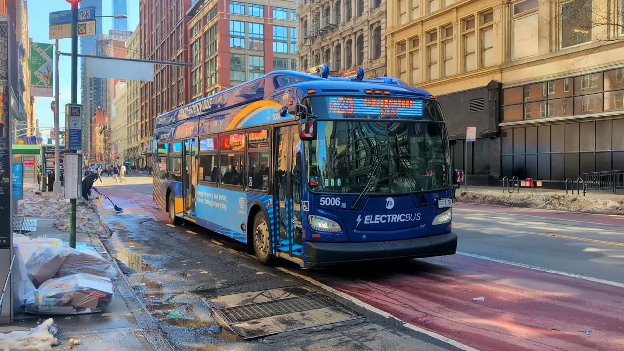 NYCT Bus: 2024 New Flyer XE40 5006 on the M23 @ West 23rd Street & 6th Avenue