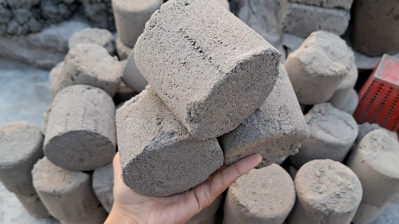 New video Cement sand 2 types dry crumbling Satisfying