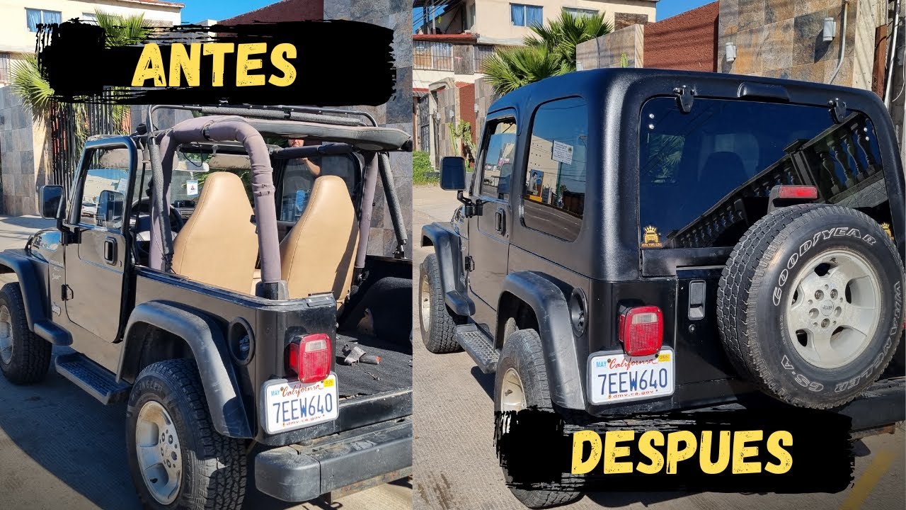 ¡Adiós al RUIDO! Instalamos CAPOTA DURA de la marca ALFA TOP KING en un Jeep TJ