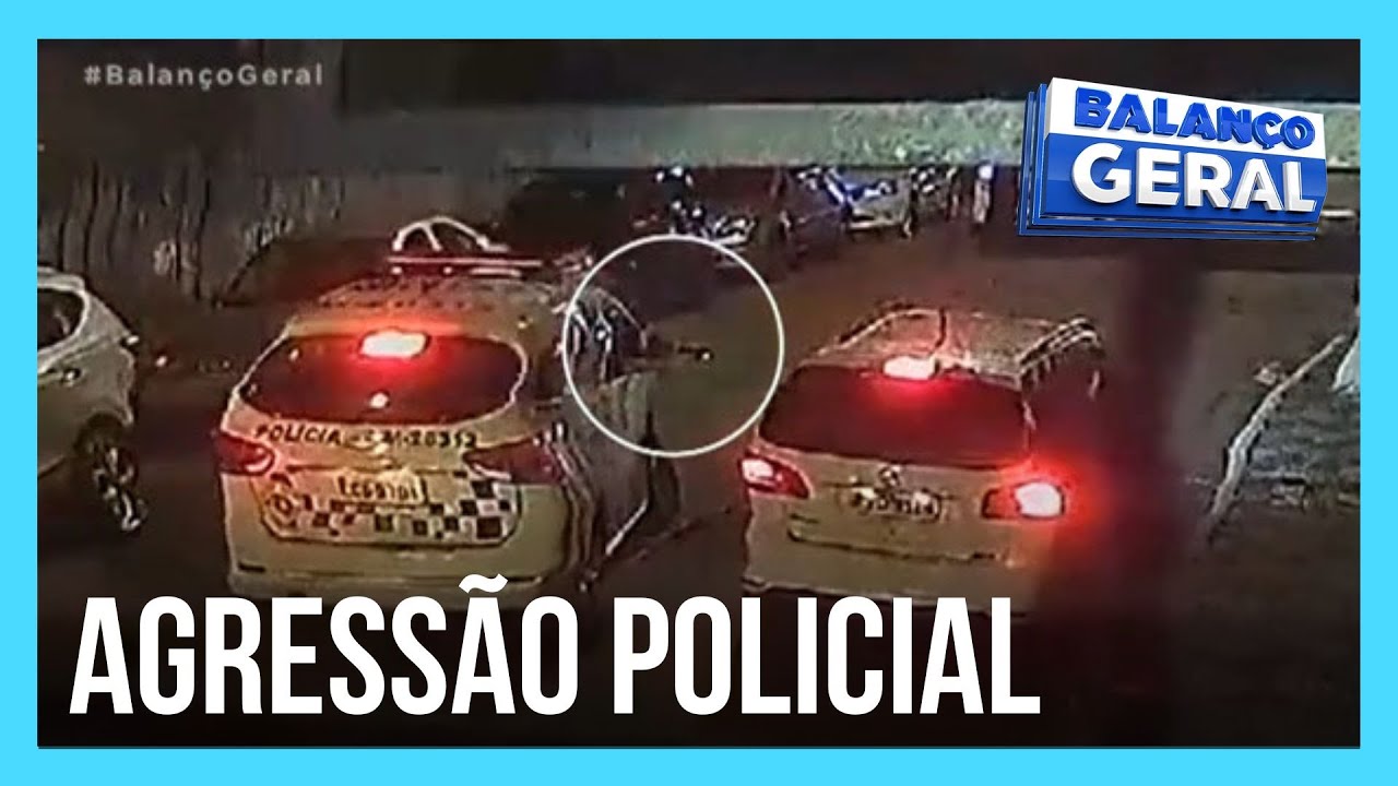 Policial militar dá coronhada em homem que cooperava com a abordagem em SP