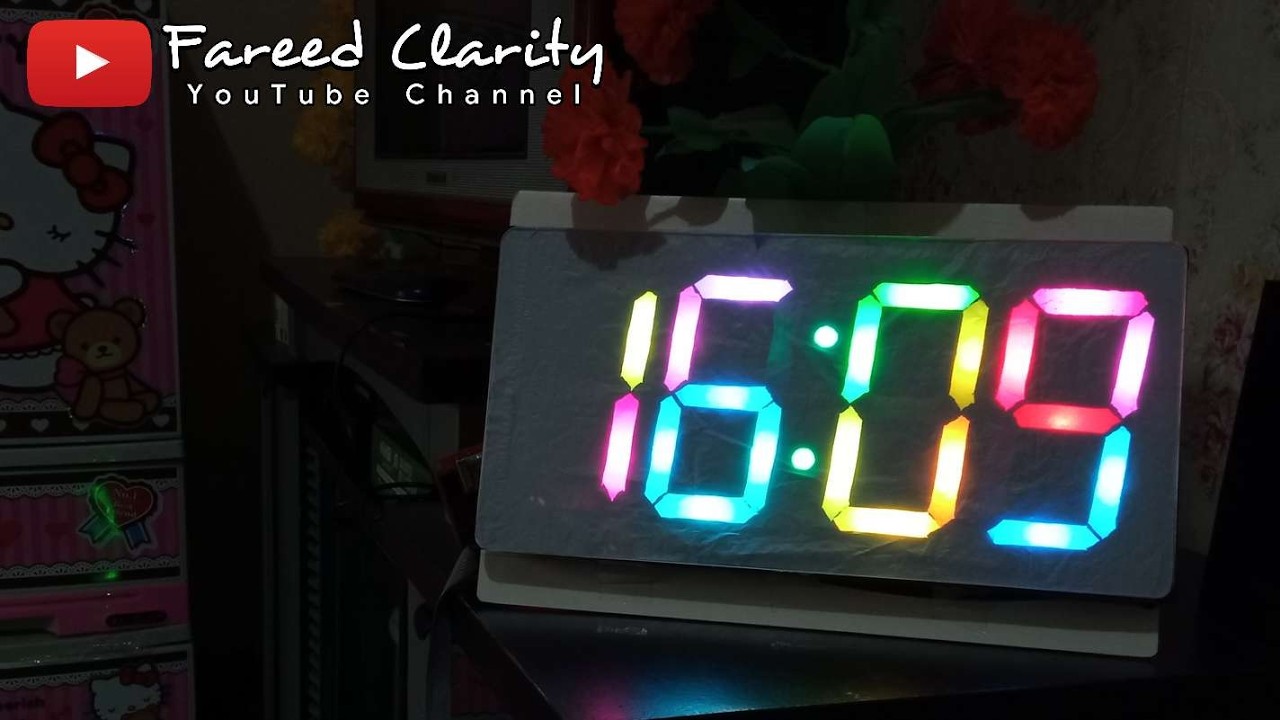 How to Make Digital Clock Neopixel WS2812B