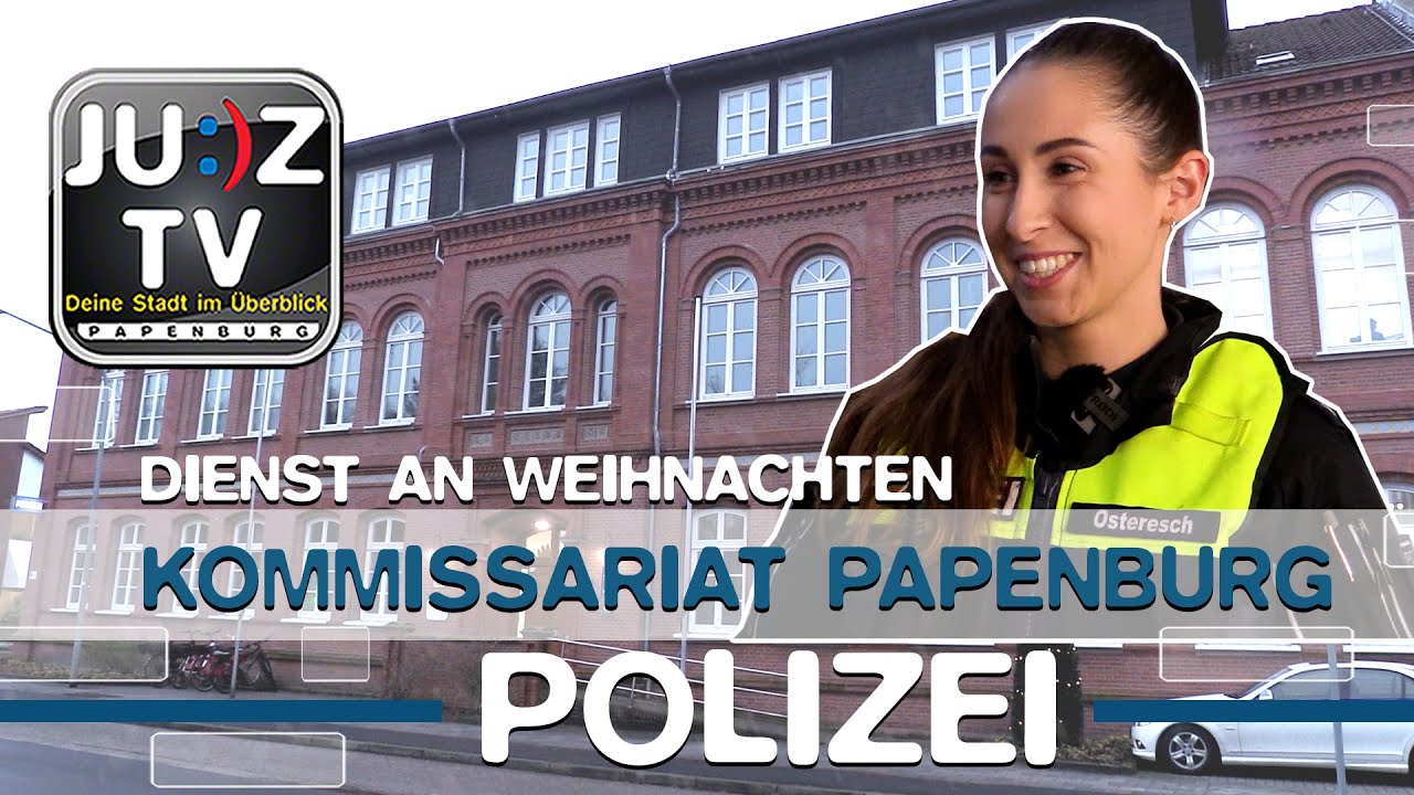 JUZ TV News  - Weihnachtsdienst im Polizeikommissariat Papenburg