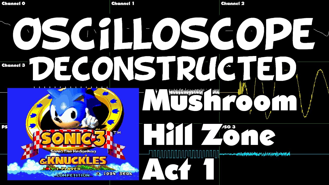 Sonic 3 and Knuckles - Mushroom Hill Zone Act 1 - Oscilloscope Deconstruction