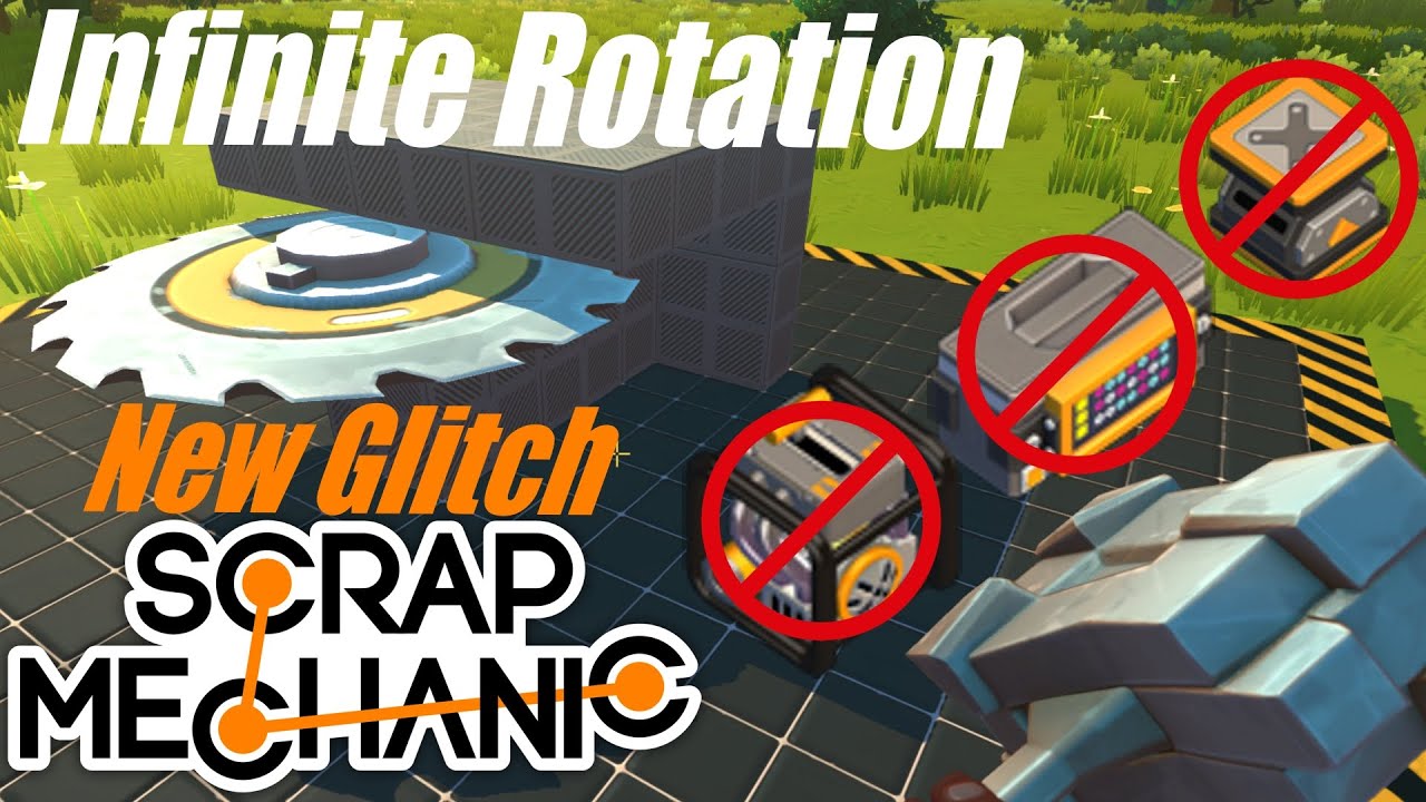 Лучшая защита базы в Scrap Mechanic / Glitch Пила без использования двигателя!