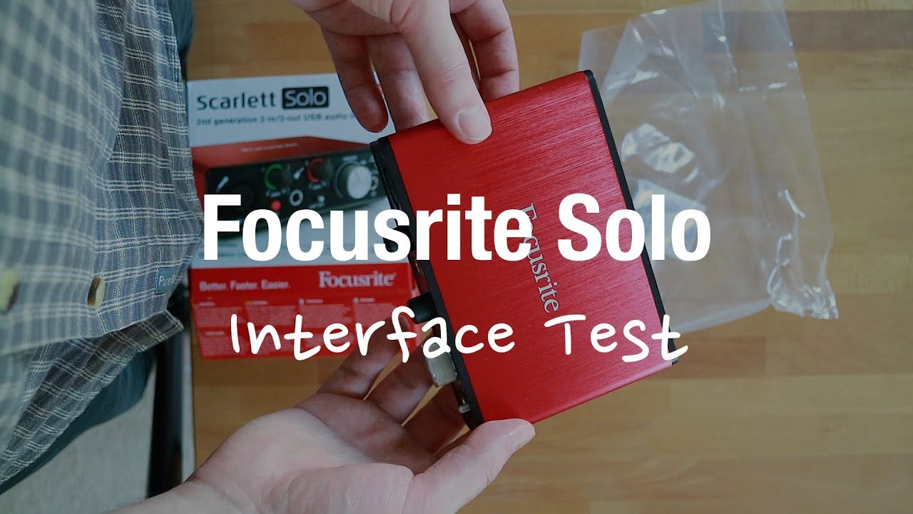 Focusrite Scarlett Solo - Audio Interface Review (USB 2nd gen)
