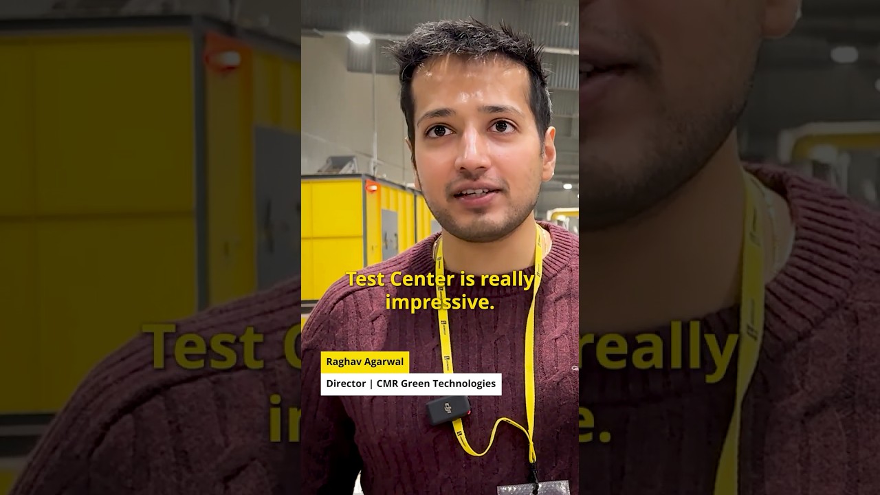 CMR Green Director Raghav Agarwal calls STEINERT's Test Center in Germany "really impressive"