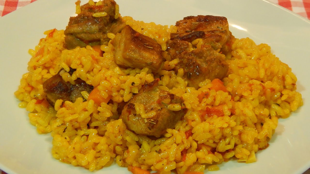 Receta fácil de arroz con costillas adobadas