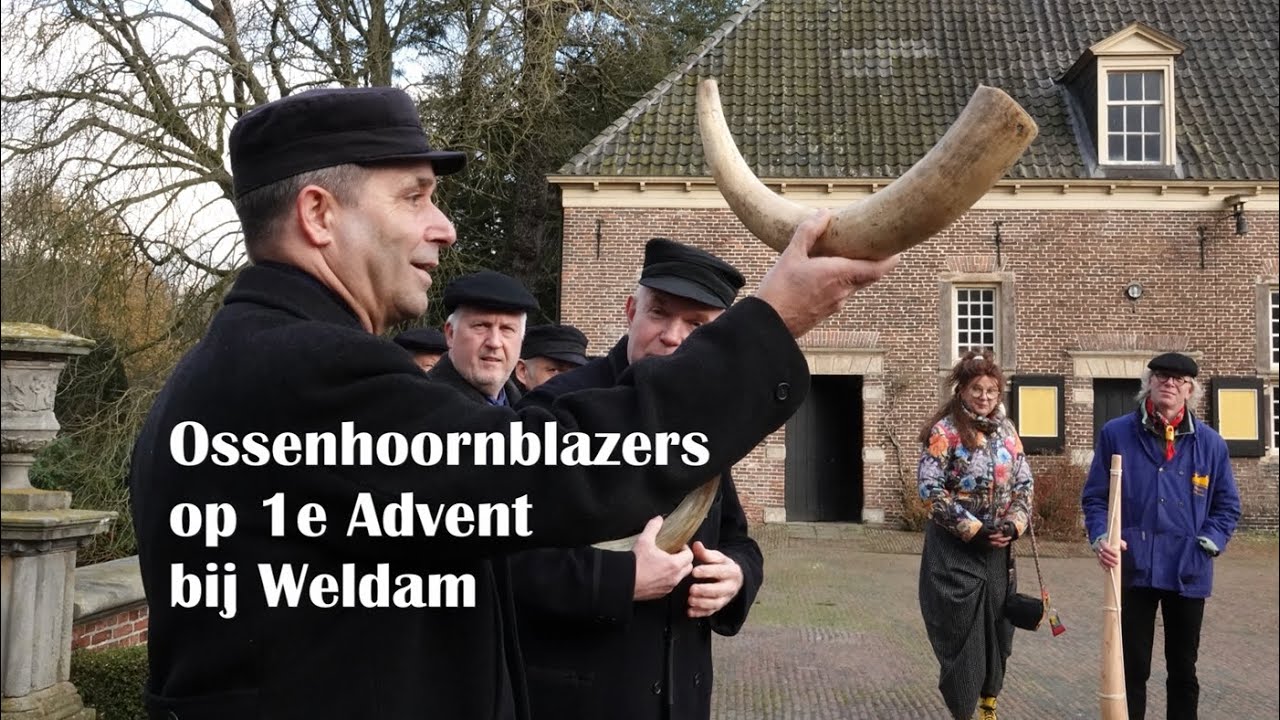 Ossenhoornblazers op 1e Advent bij Weldam