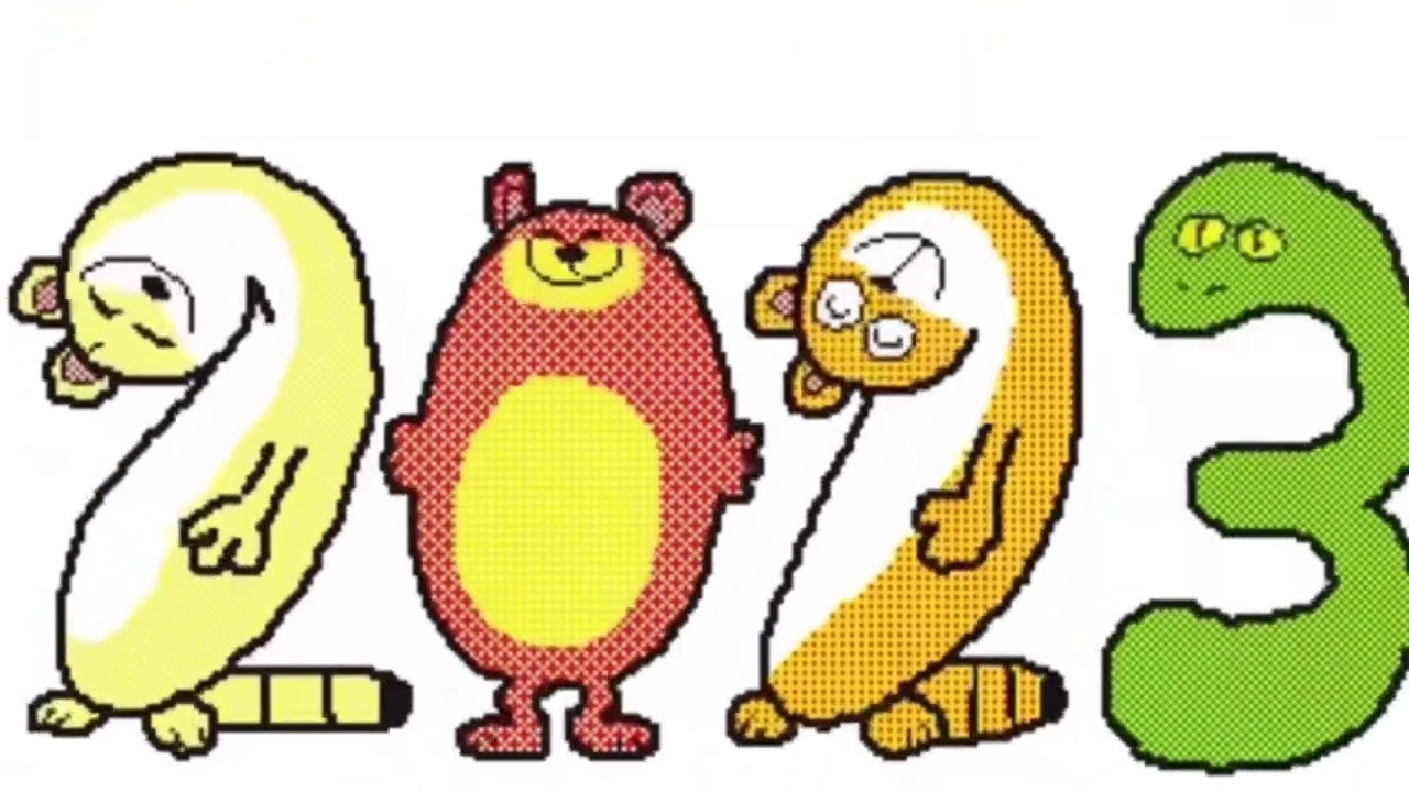 New year animals but talking