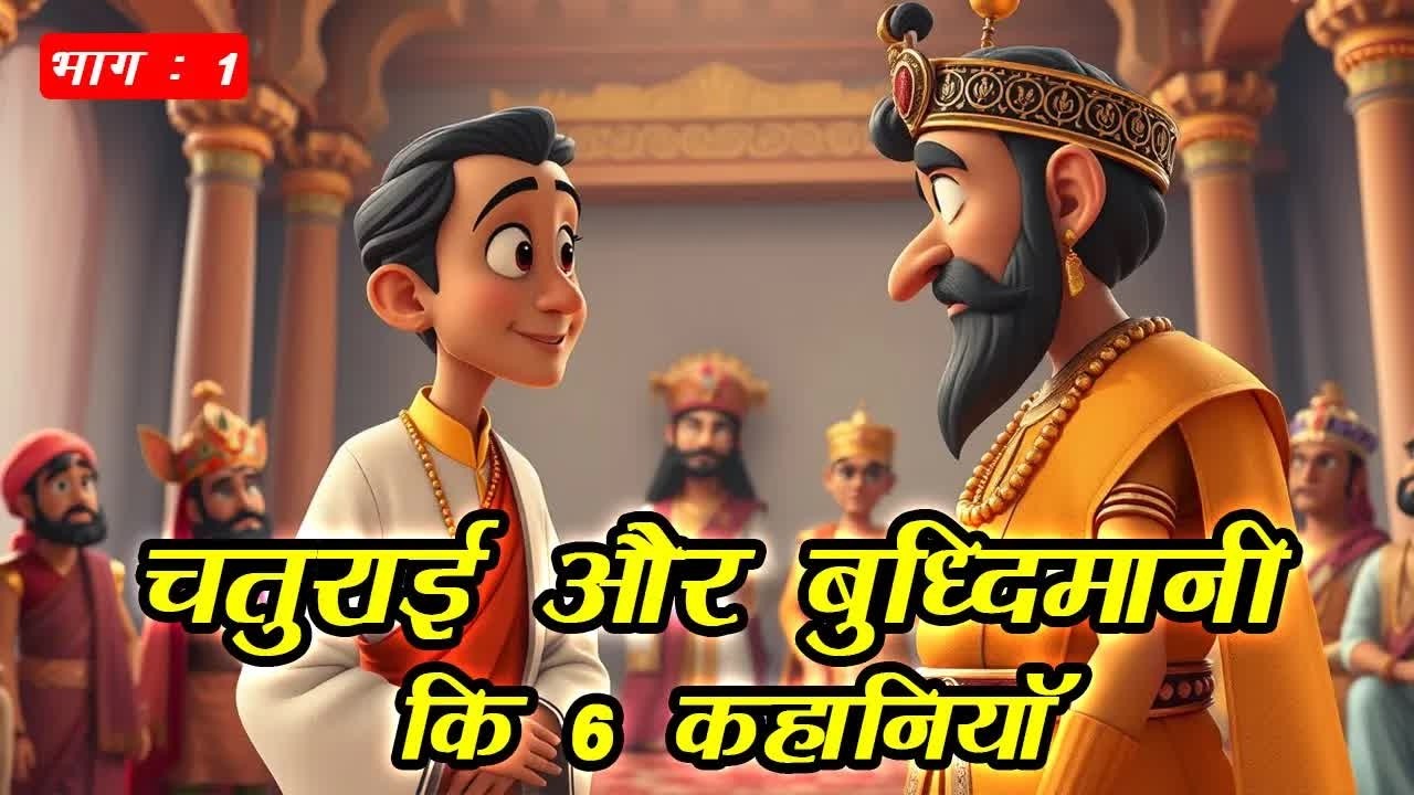 🔴चतुराई और बुद्धिमानी की 6 कहानियाँ । Hindi kahaniyan I हिन्दी कहानियाँ । Rochak Kahaniyan I PART 1