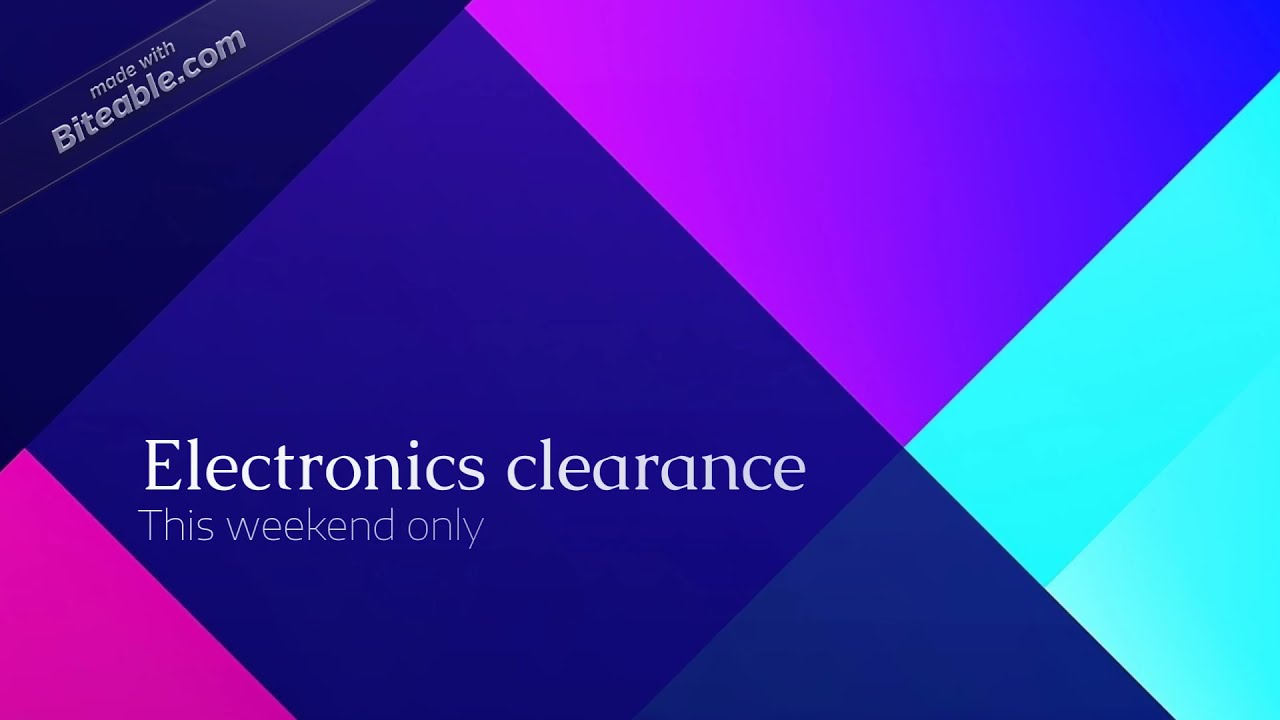 electronics clearance sale