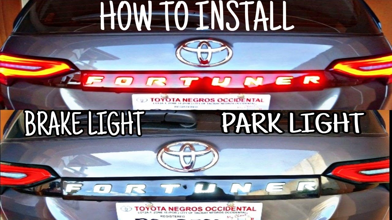 Trunk Light Garnish Installation Toyota Fortuner 2021 V Version JAPAKOR Bacolod City