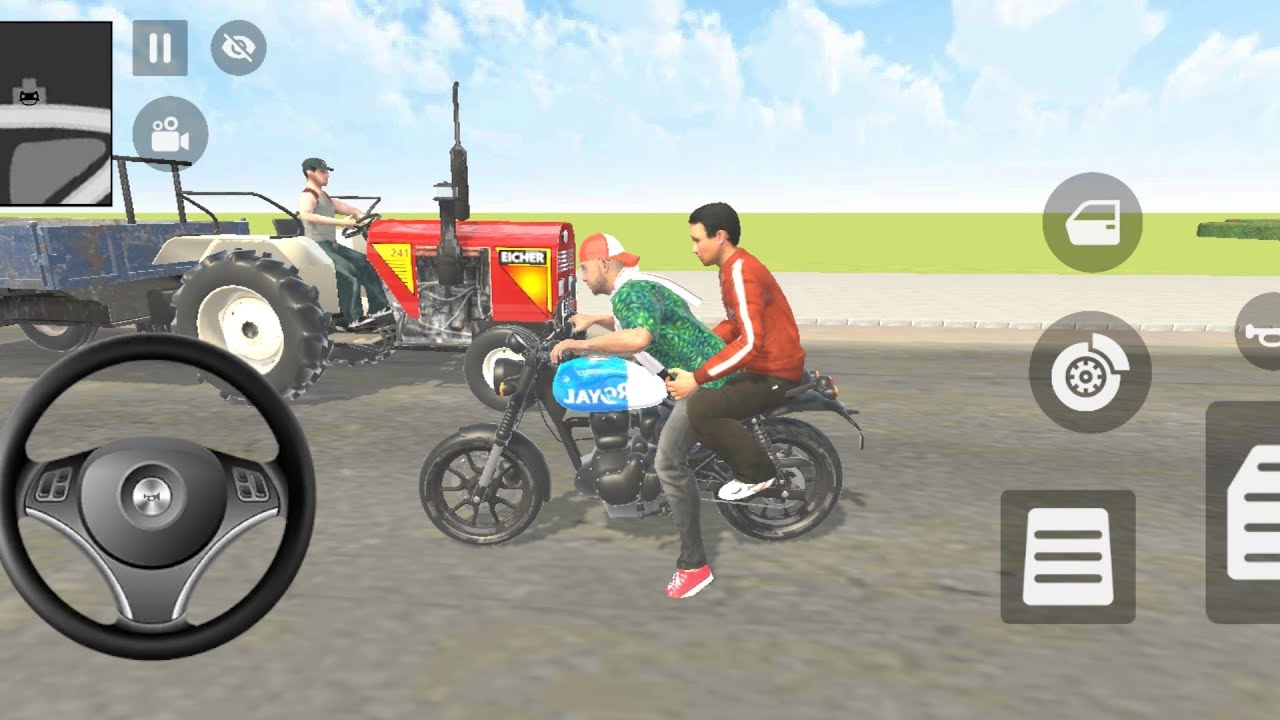 Gave a surprise to Franklin's father 🤩new gadi game miku gamerz 🎉Bike Driving, modify car 😯 new 2025