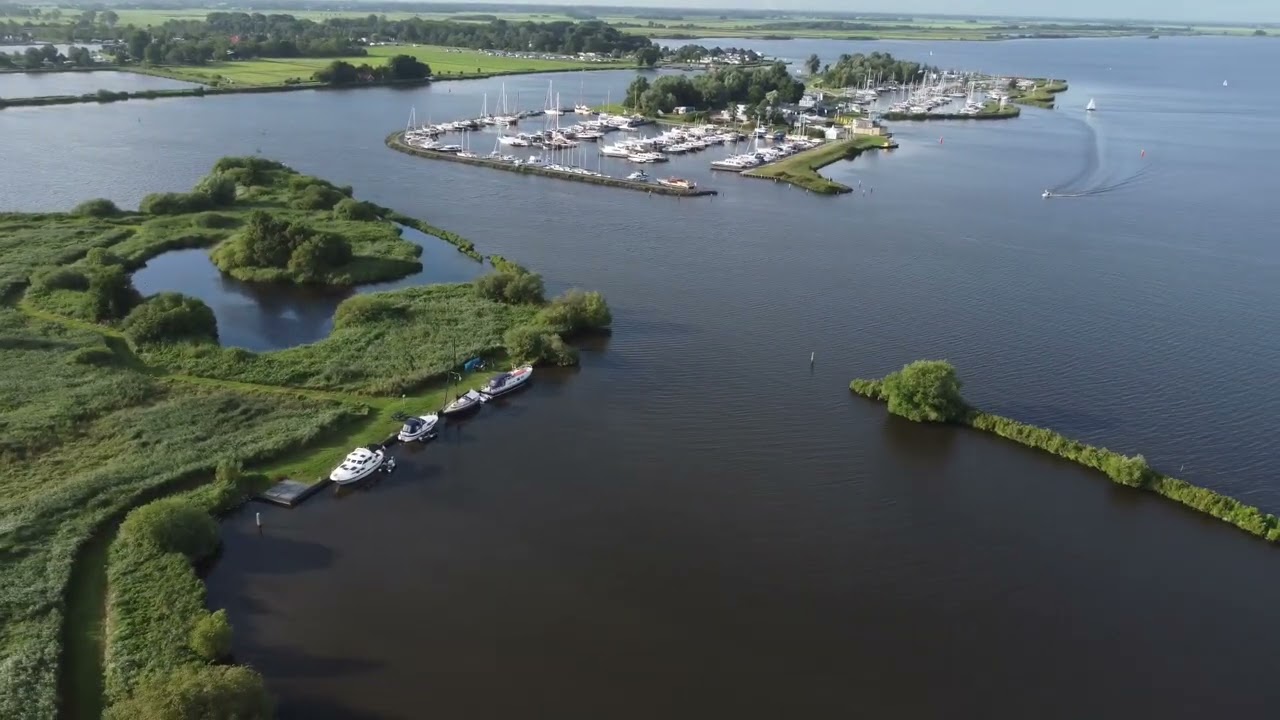Drone Beelden, Terherne en Sneekermeer, skûtsjesilen en Sneekweek