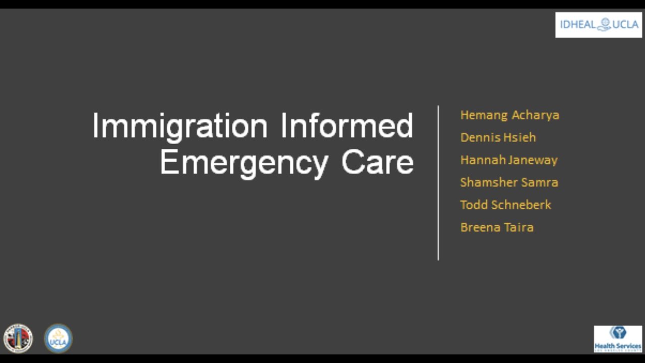 Immigration Informed Emergency Care: Challenges and Opportunities
