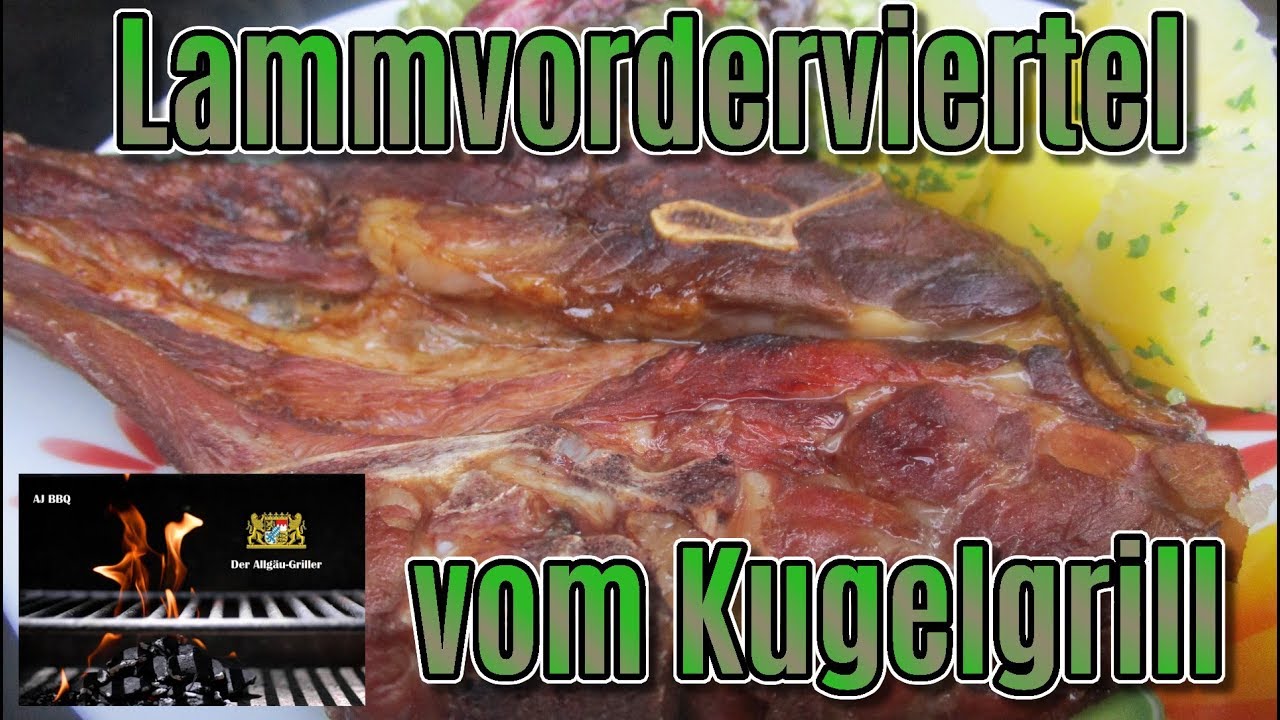ganzes Lammvorderviertel aus dem Weber Kugelgrill #53