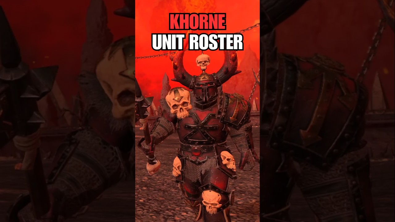 Khorne Unit Roster 🔥 in Less than 60 Seconds | Total War Warhammer 3
