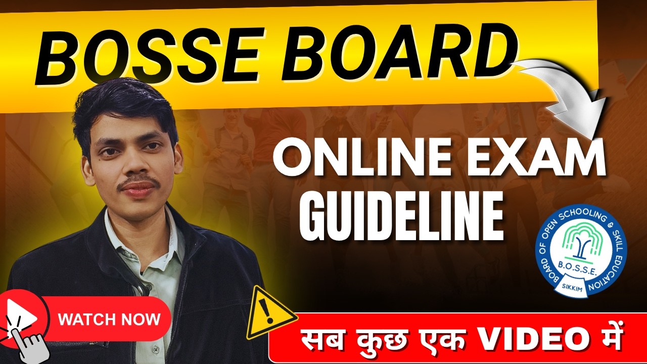 BOSSE Board Students Must Watch! Complete Exam Guidelines & Latest Updates