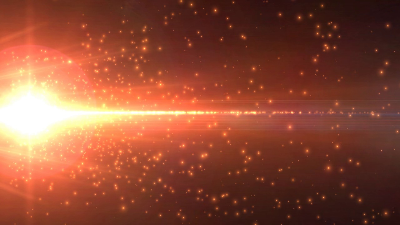 4K Orange Sparkling Flare Background 2160p FREE Motion Effect