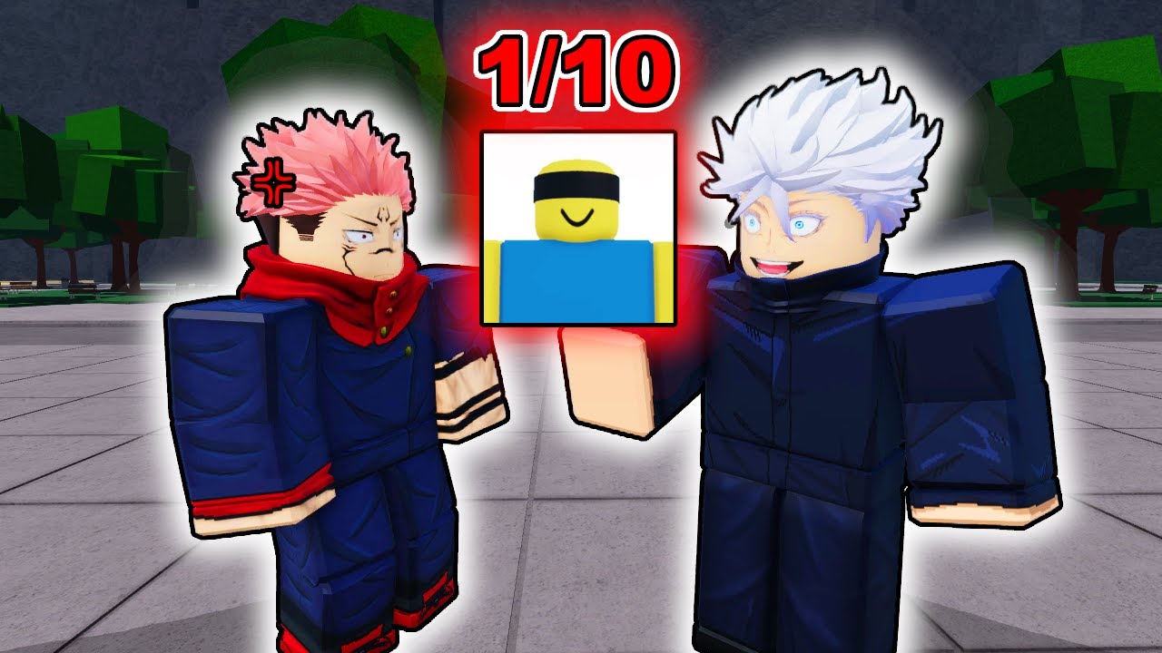 Рейтинг GOJO SUKUNA в разных аниме-играх ROBLOX