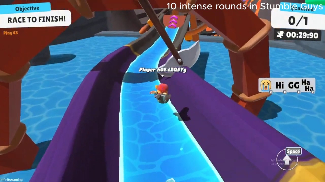 10 intense rounds in Stumble Guys