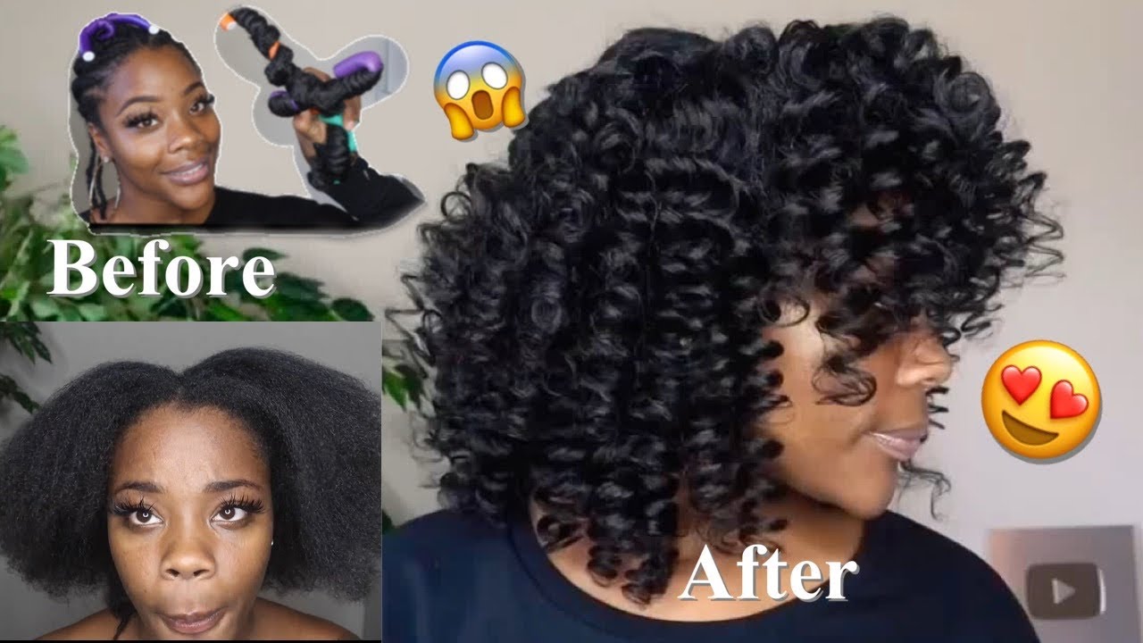 WOW| FLEXI RODS ON BLOWOUT TEXTURE| CURLS CURLS