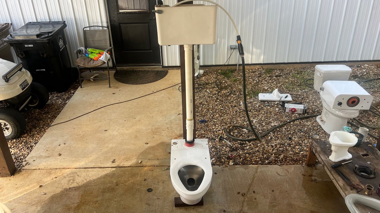Stainless Steel Acorn Toilet Mid Tank Flushes!