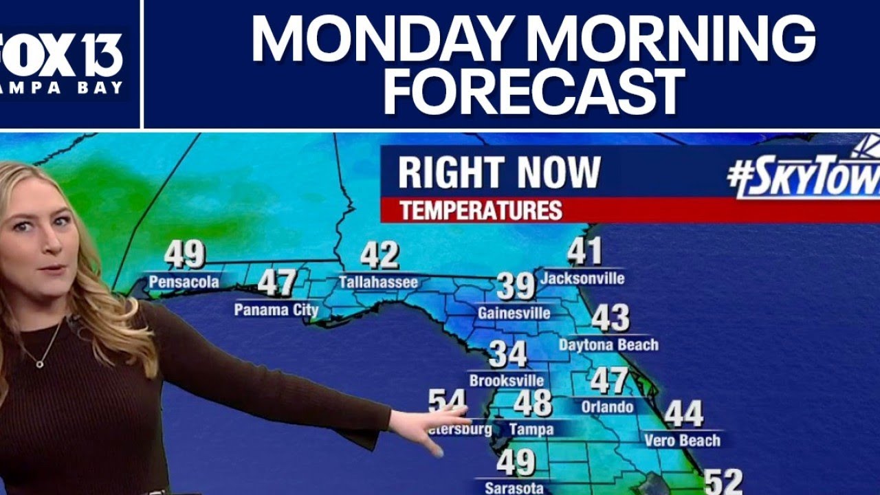 Tampa weather | Monday morning forecast