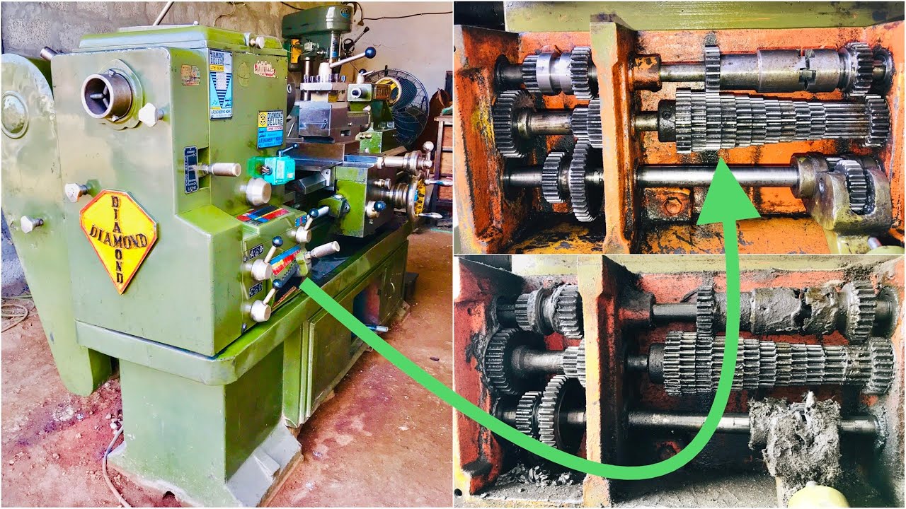 How to Fix Lathe Machine Gearbox Cleaning | Amazing Technology Warksap Video