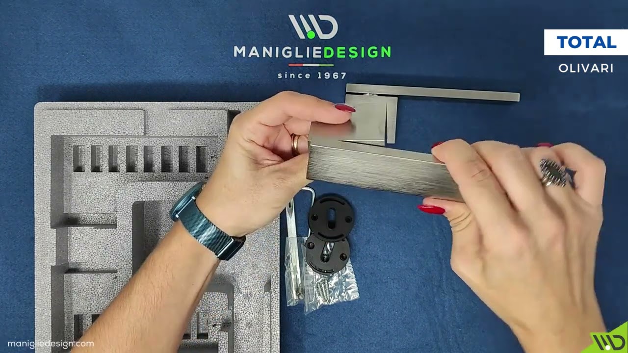Maniglia per porta Total Olivari Unboxing - Manigliedesign.com