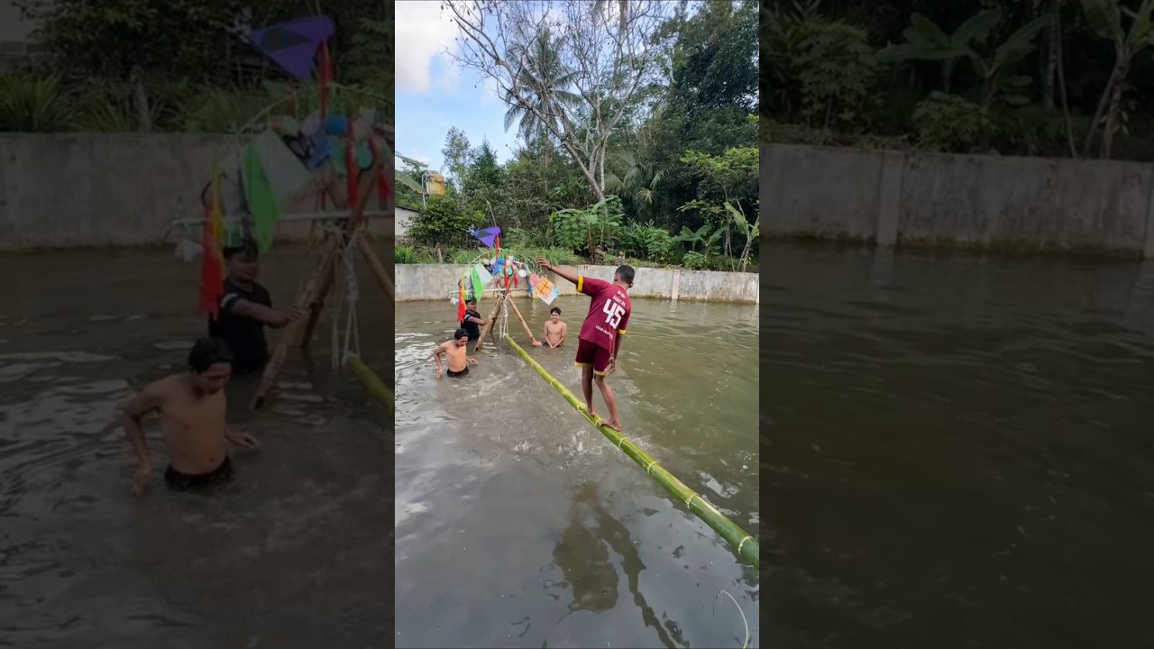 BOCIL GAGAL LOMBA LINTAS BAMBU