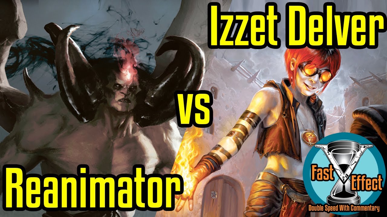 Reanimator vs Izzet Delver | Legacy Magic: The Gathering w/Commentary | Fast Effect | ELD's MTG
