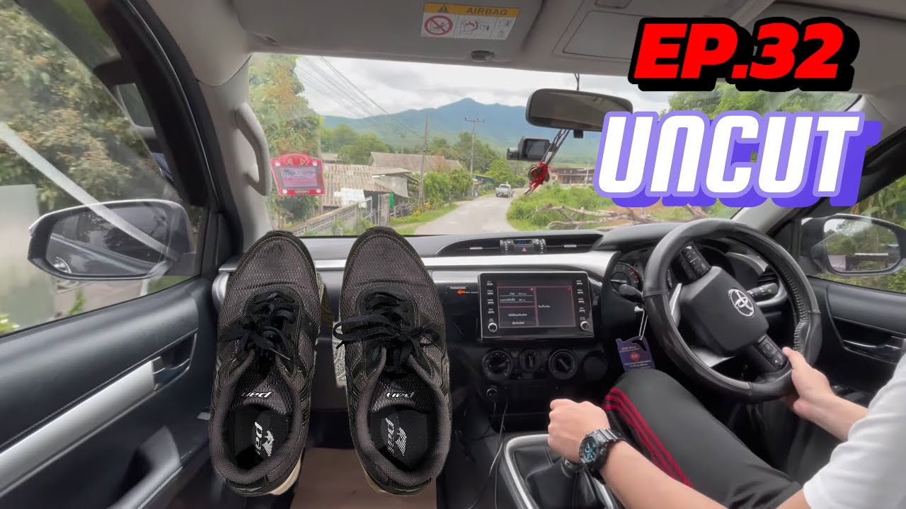 EP.32 [UNCUT] | TOYOTA HILUX REVO 2.4 M/T | I wear gray running shoes to drive - POV Drive[4K 60fps]